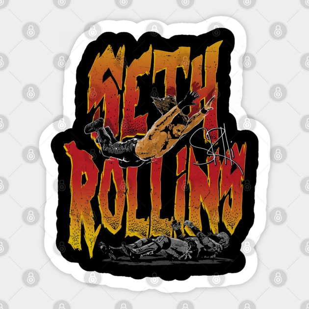 Seth Rollins Splash Sticker by MunMun_Design